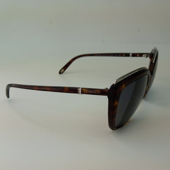 Tiffany & Co. Tortoise Shell Sunglasses with Silver Accents - Picture 3 of 12